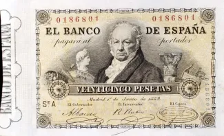 Spain 25 Pesetas, 1889 obverse