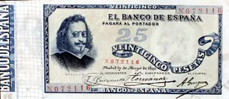 Spain 25 Pesetas, 1899 obverse