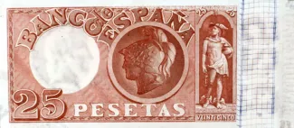 Spain 25 Pesetas, 1899 reverse