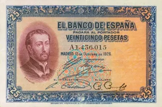 Spain 25 Pesetas, 1926 obverse