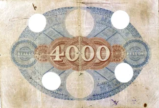 Spain 4.000 Reales de Vellón, 1865 reverse