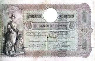 Spain 400 Escudos, 1866 obverse