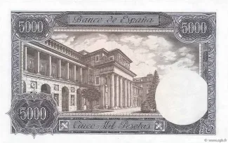 Spain 5.000 Pesetas, 1976 reverse