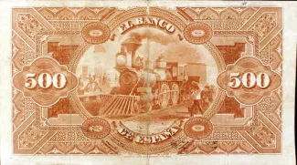 Spain 500 Pesetas, 1876 reverse