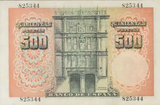 Spain 500 Pesetas, 1946 reverse