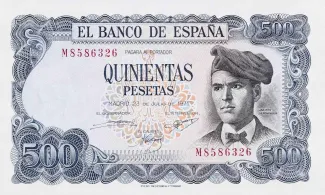 Spain 500 Pesetas, 1971 obverse