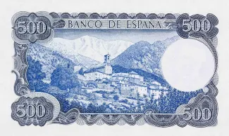 Spain 500 Pesetas, 1971 reverse
