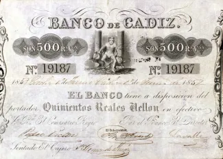 Spain 500 Reales de Vellón, obverse