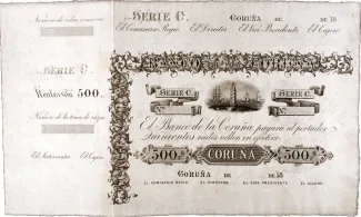 Spain 500 Reales de Vellón, 1857 obverse