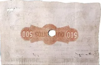 Spain 500 Reales de Vellón, 1857 reverse