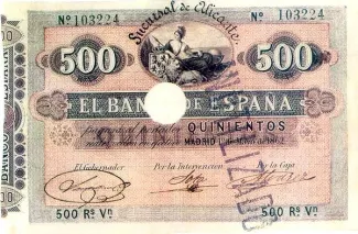 Spain 500 Reales de Vellón, 1862 obverse