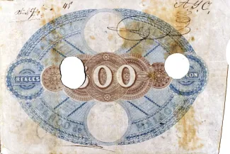 Spain 500 Reales de Vellón, 1865 reverse