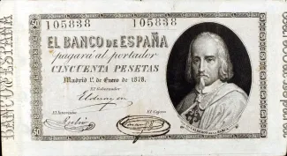 Spain 50 Pesetas, 1878 obverse
