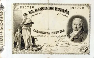 Spain 50 Pesetas, 1889 obverse