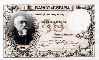 Spain 50 Pesetas, 1905 obverse