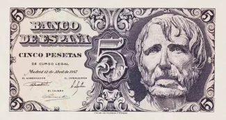 Spain 5 Pesetas, 1947 obverse