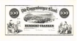 St. Gallen 100 Francs, 1864 image