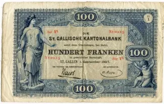 St. Gallen 100 Francs, 1903 image