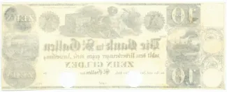 St. Gallen 10 Gulden, 1837 reverse