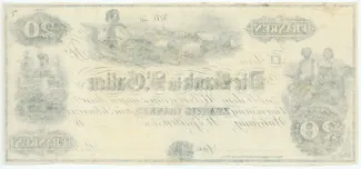 St. Gallen 20 Francs, 1852 reverse