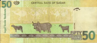 Sudan 50 Pounds, 2006 reverse