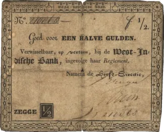 Suriname 0 Gulden, 1829 image