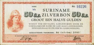 Suriname 0 Gulden, 1942 image