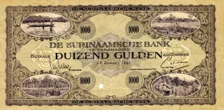 Suriname 1.000 Gulden, 1948 image