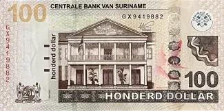 Suriname 100 Dollars, 2020 image