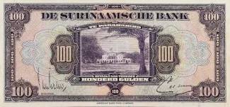 Suriname 100 Gulden, 1948 image