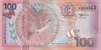 Suriname 100 Gulden, 2000 image