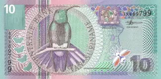 Suriname 10 Gulden, 2000 image