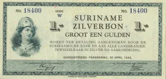 Suriname 1 Gulden, 1947 image