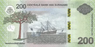 Suriname 200 Dollars, 2024 reverse