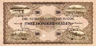 Suriname 200 Gulden, 1925 image