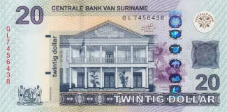 Suriname 20 Dollars, 2020 image