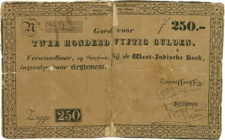 Suriname 250 Gulden, 1829 image