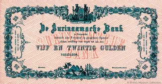 Suriname 25 Gulden, 1913 image