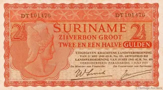 Suriname 2 Gulden, 1955 image