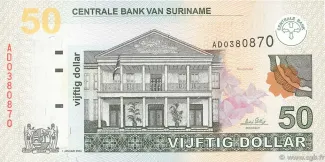 Suriname 50 Dollars, 2009 image