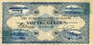 Suriname 50 Gulden, 1927 image