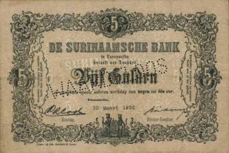 Suriname 5 Gulden, 1933 image