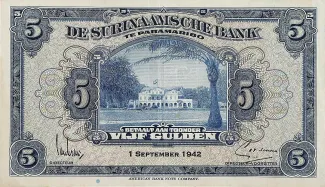 Suriname 5 Gulden, 1942 image