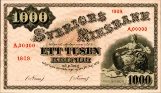Sweden 1.000 Kronor, 1907 image