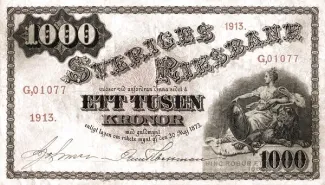 Sweden 1.000 Kronor, 1917 image