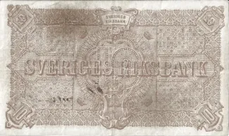 Sweden 10 Kronor, 1879-1891 reverse