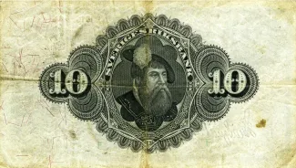 Sweden 10 Kronor, 1906-1917 reverse