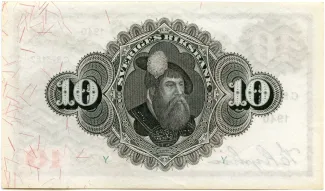 Sweden 10 Kronor, 1918-1940 reverse