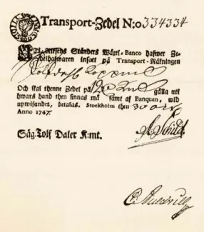 Sweden 12 Daler, 1747 image