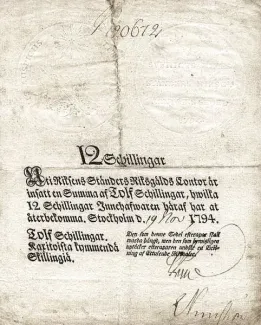 Sweden 12 Schillingar, 1794 image